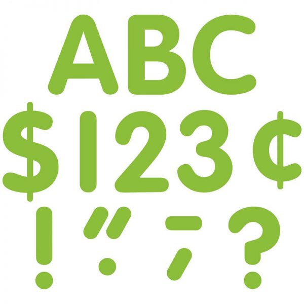TEACHER CREATED RESOURCES LIME CLASSIC FONT 4IN LETTERS UPPERCASE PACK TCR5383