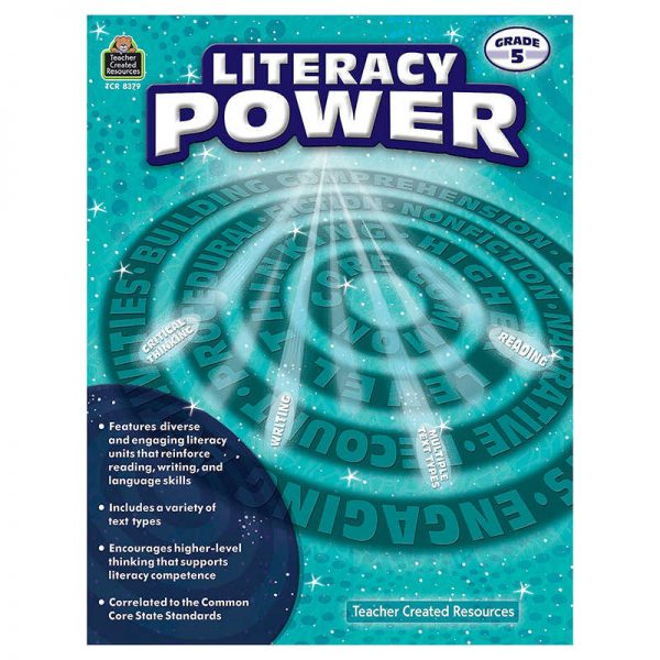 TEACHER CREATED RESOURCES LITERACY POWER GRADE 5 TCR8379