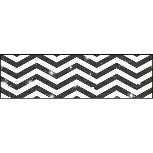 TREND ENTERPRISES INC. LOOKING SHARP BLACK SPARKLE PLUS BOLDER BORDERS T-85428