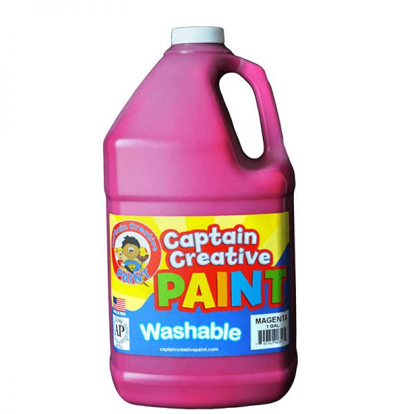 CAPTAIN CREATIVE MAGENTA GALLON WASHABLE PAINT BY CAPTAIN CREATIVE CCR9035G