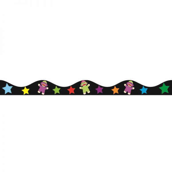 ASHLEY PRODUCTIONS MAGNETIC BORDER SOCK MONKEYS ASH10194