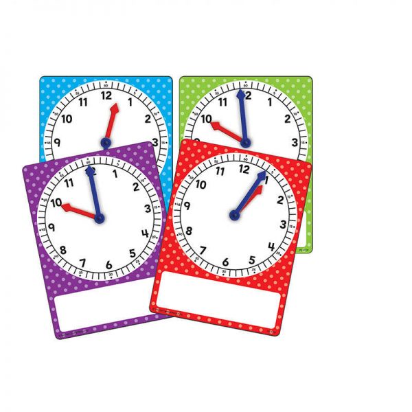 TEACHER CREATED RESOURCES MAGNETIC FOAM GEARED CLOCKS SM 4PK TCR20734