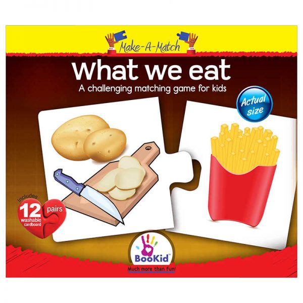 DEXTER EDUCATIONAL PLAY MAKE A MATCH PUZZLES WHAT WE EAT DEX1909