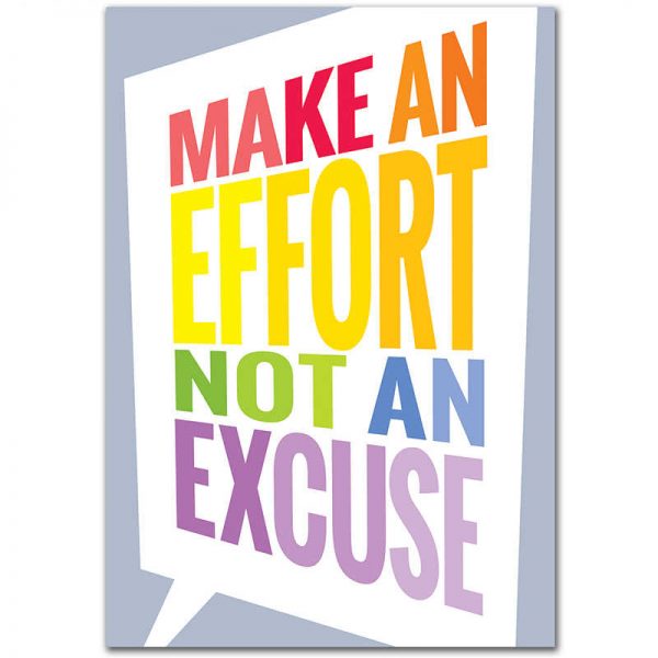 CREATIVE TEACHING PRESS MAKE AN EFFORT INSPIRE U POSTER PAINT CTP0309