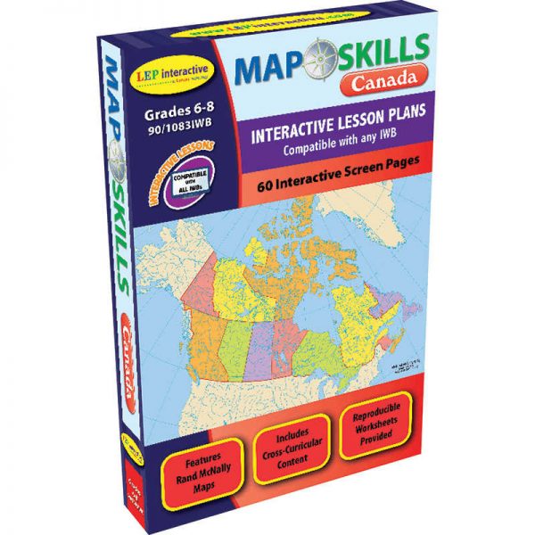 LORENZ CORPORATION / MILLIKEN MAP SKILLS CANADA INTERACTIVE WHITE BOARD SOFTWARE LEP901083IWB