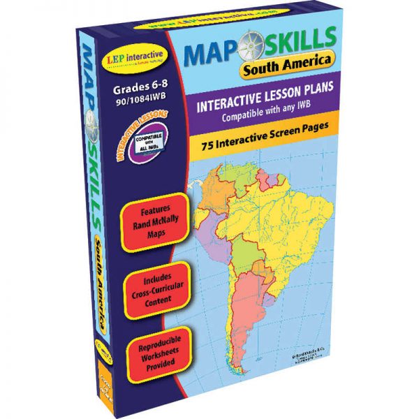 LORENZ CORPORATION / MILLIKEN MAP SKILLS SOUTH AMERICA INTERACTIVE WHITEBOARD SOFTWARE LEP901084IWB
