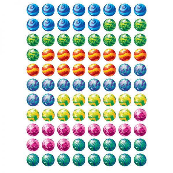 CREATIVE TEACHING PRESS MARBLES HOT SPOTS STICKERS CTP7161