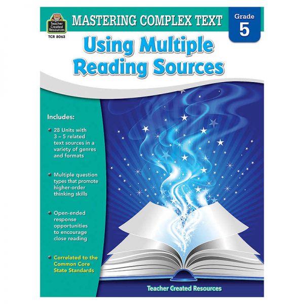 TEACHER CREATED RESOURCES MASTERING COMPLEX TEXT GRADE 5 TCR8063