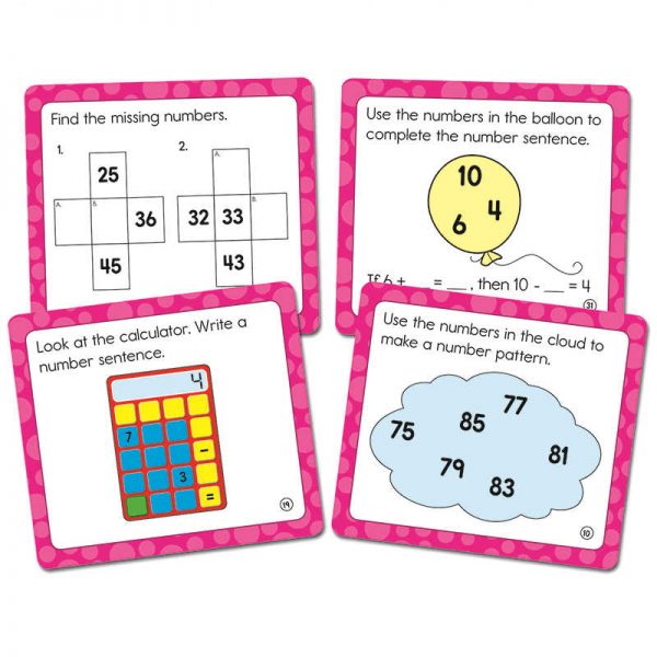 CARSON DELLOSA MATH CHALLENGE GRADE 1 COLORFUL CUT OUTS CD-120501