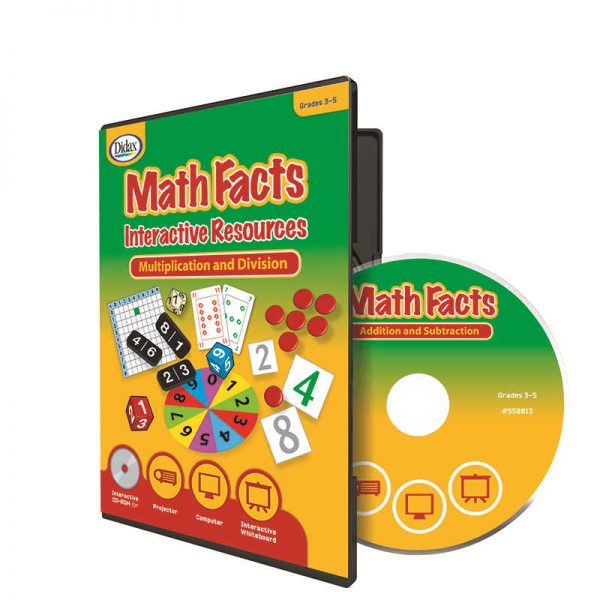 DIDAX MATH FACTS INTERACTIVE RESOURCES MULTIPLICATION & DIVISION DD-550013