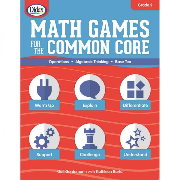 DIDAX MATH GAMES FOR THE COMMON CORE GRADE 2 DD-211080