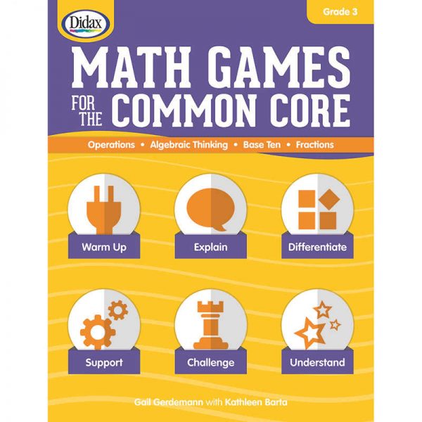 DIDAX MATH GAMES FOR THE COMMON CORE GRADE 3 DD-211081
