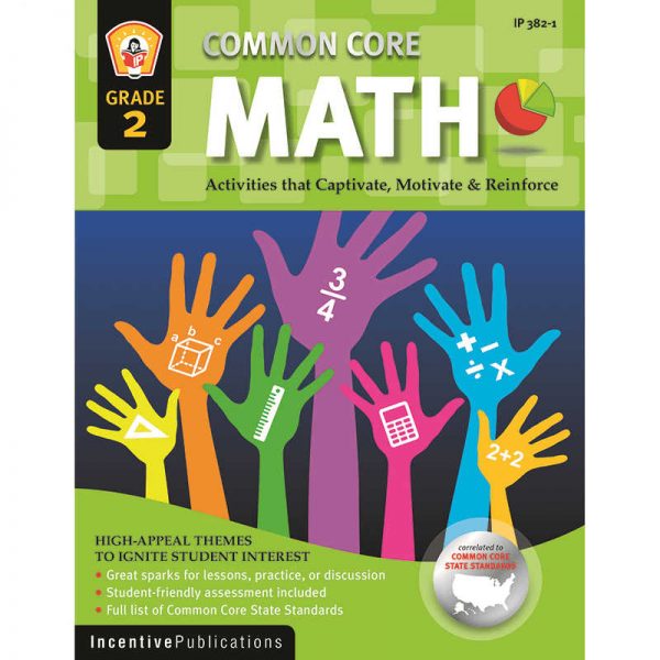 INCENTIVE PUBLICATION MATH GRADE 2 COMMON CORE REINFORCEMENT ACTIVITIES IP-3821