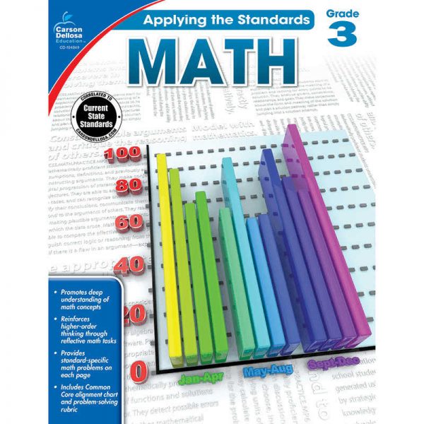 CARSON DELLOSA MATH GRADE 3 CD-104849