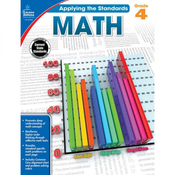CARSON DELLOSA MATH GRADE 4 CD-104850