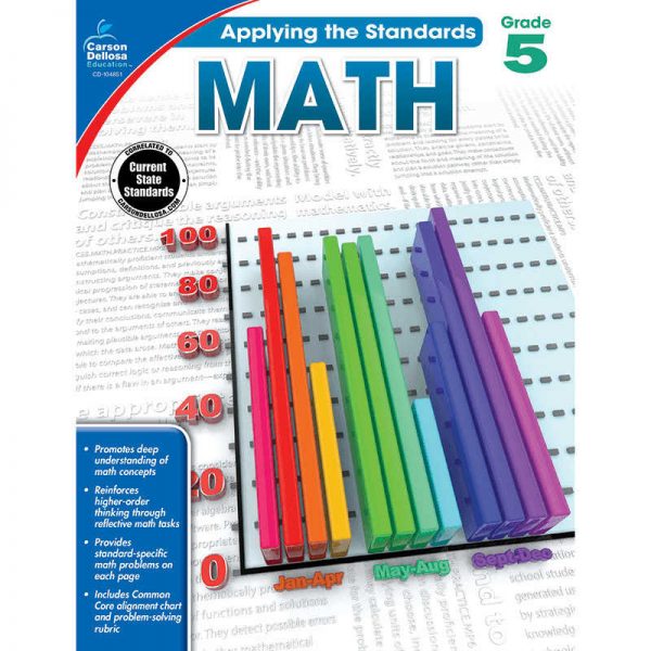 CARSON DELLOSA MATH GRADE 5 CD-104851