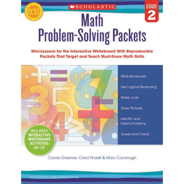 SCHOLASTIC TEACHING RESOURCES MATH PROBLEM SOLVING PACKETS GRADE 2 SC-545953
