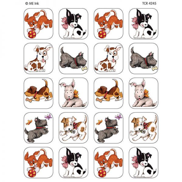 TEACHER CREATED RESOURCES ME PLAYFUL PUPS STICKERS TCR4245