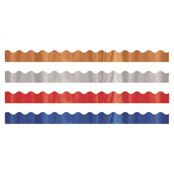 TREND ENTERPRISES INC. METALLIC SHIMMER BORDERS VARIETY PK T-92925