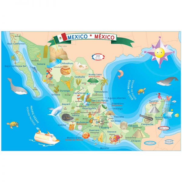 SMART PLAY LLC MEXICO MAP PUZZLE SMP35311
