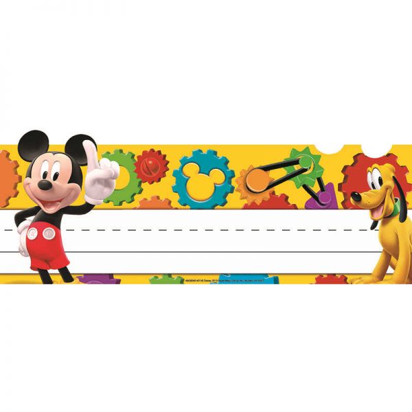 EUREKA MICKEY MOUSE CLUBHOUSE MICKEY GEARS TENTED NAME PLATES EU-843504