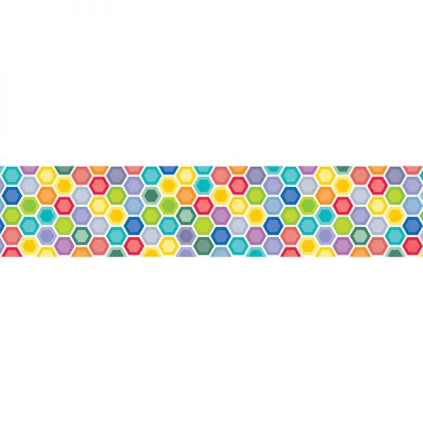 CREATIVE TEACHING PRESS MINI HEXAGONS BORDER HEXAFUN CTP7112