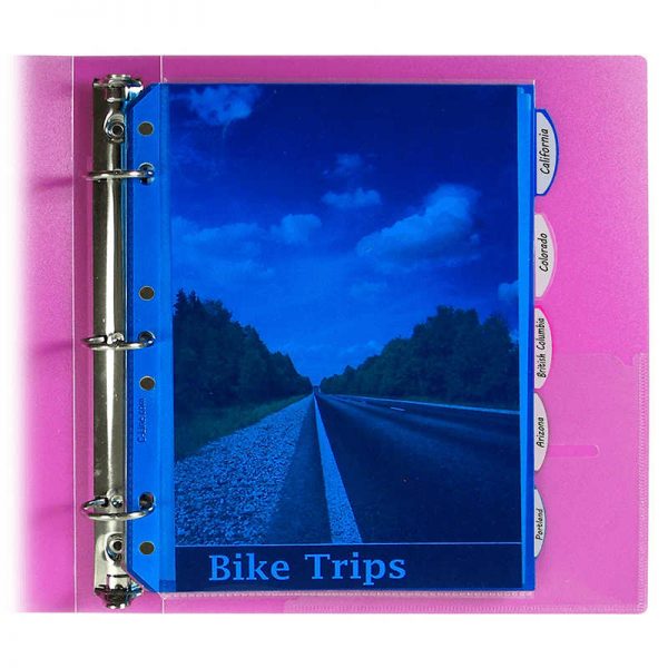 C-LINE PRODUCTS INC MINI SIZE 5 TAB 5PK POLY INDEX DIVIDERS CLI03730