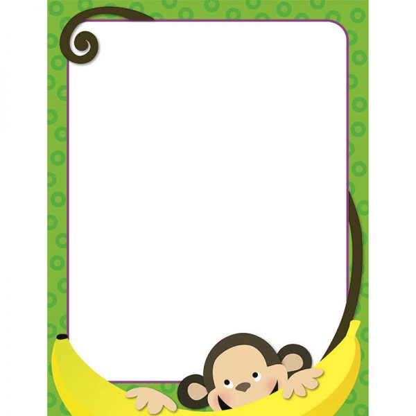 CREATIVE TEACHING PRESS MONKEY MISCHIEF COMPUTER PAPER CTP7122