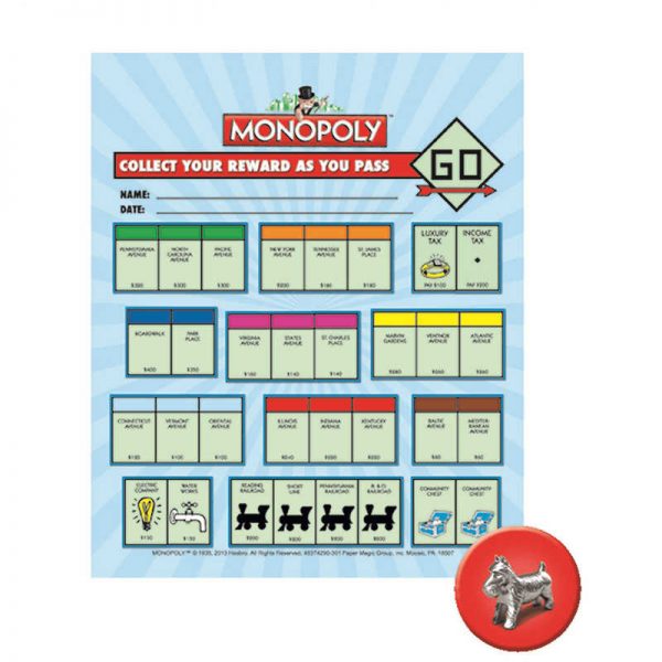 EUREKA MONOPOLY MINI REWARD CHARTS EU-837429