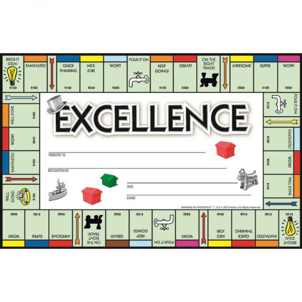 EUREKA MONOPOLY RECOGNITION AWARDS EU-844004