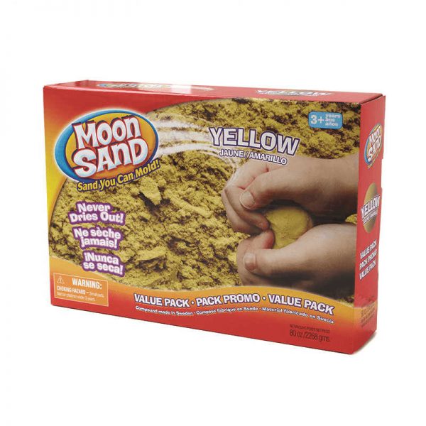 RELEVANT PLAY - WABA MOON SAND LUNAR YELLOW 5 LB BOX WAB130103