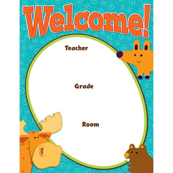 CARSON DELLOSA MOOSE & FRIENDS WELCOME CHART CD-114191