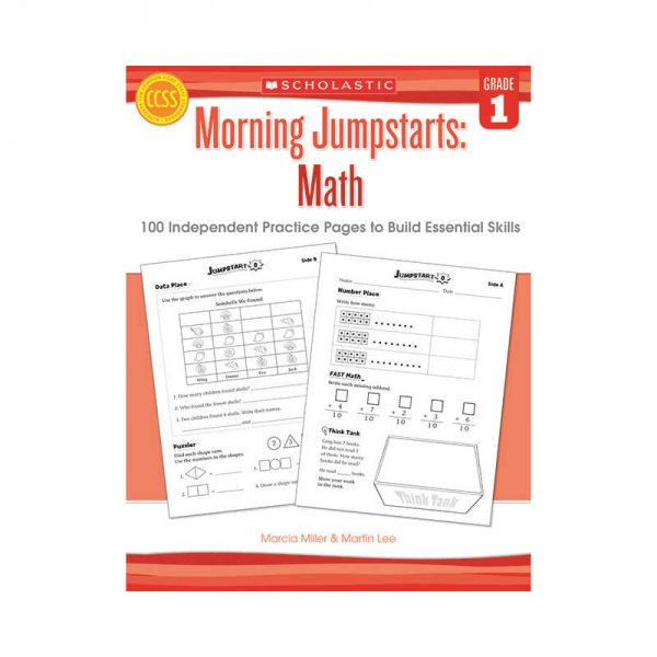 SCHOLASTIC TEACHING RESOURCES MORNING JUMPSTARTS MATH GRADE 1 SC-546414