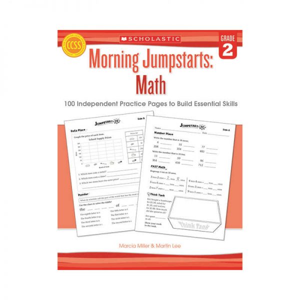 SCHOLASTIC TEACHING RESOURCES MORNING JUMPSTARTS MATH GRADE 2 SC-546415