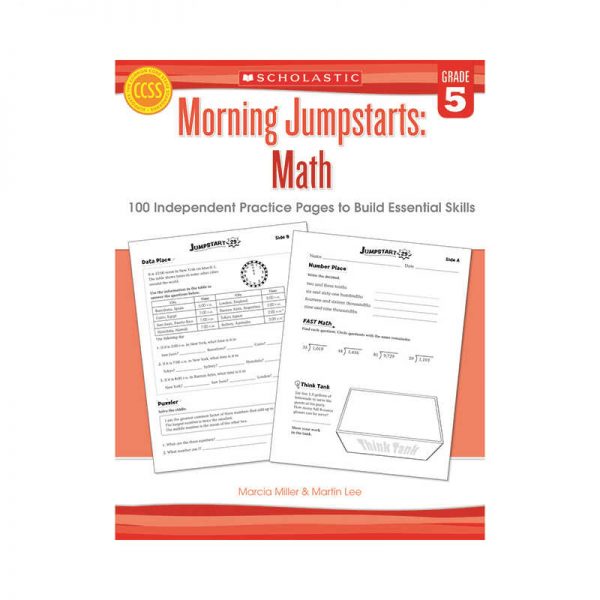 SCHOLASTIC TEACHING RESOURCES MORNING JUMPSTARTS MATH GRADE 5 SC-546418