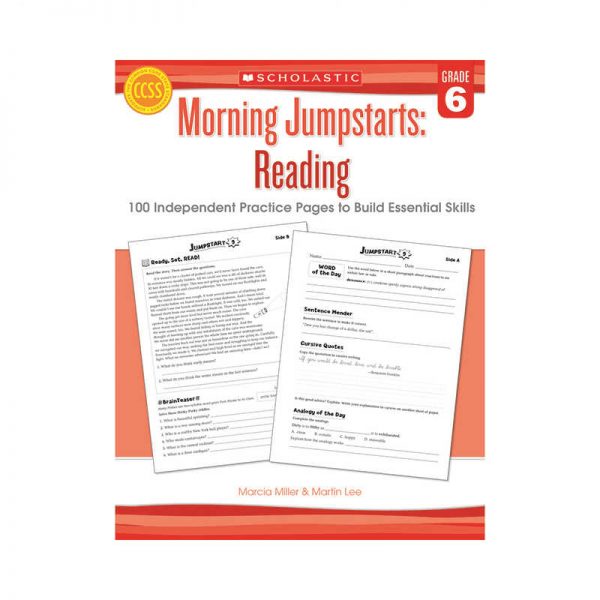 SCHOLASTIC TEACHING RESOURCES MORNING JUMPSTARTS READING GRADE 6 SC-546425