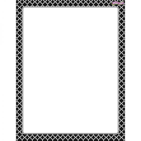 TREND ENTERPRISES INC. MOROCCAN BLACK WIPE OFF CHART T-27321