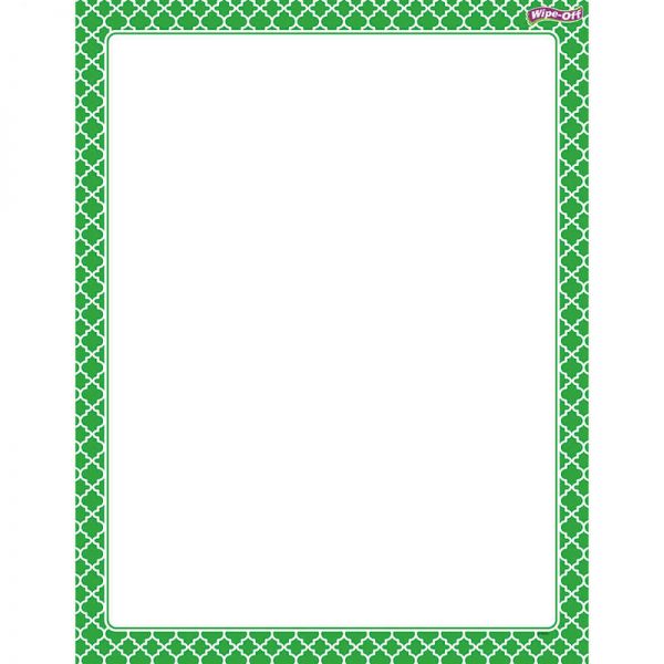 TREND ENTERPRISES INC. MOROCCAN GREEN WIPE OFF CHART T-27324