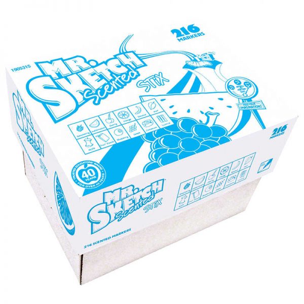 SANFORD L.P. MR SKETCH SCENTED STIX 216CT 12 COLORS SAN1905315