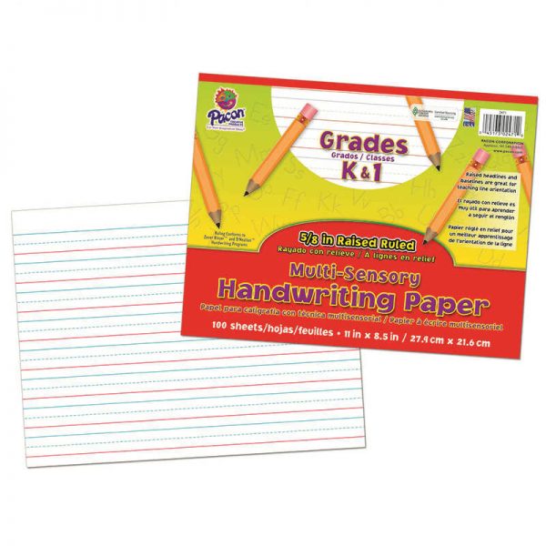 PACON CORPORATION MULTI SENSORY 100SHT HANDWRITING TABLET PAC2471