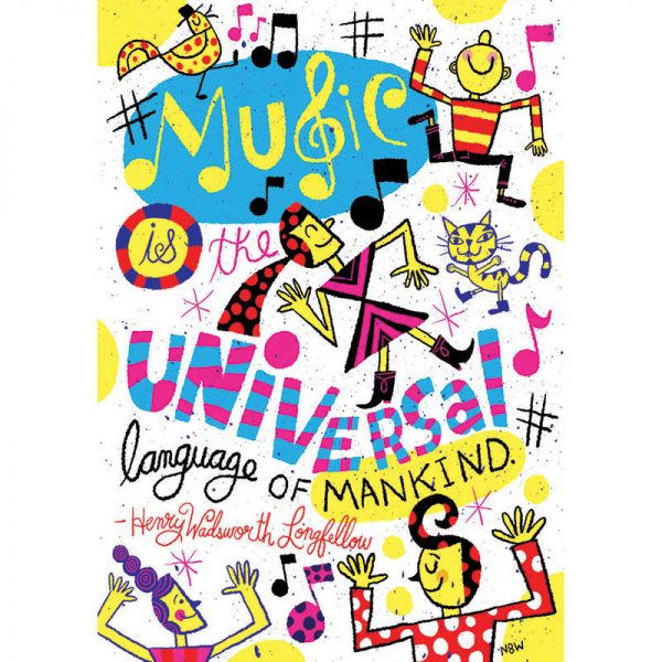 SCHOLASTIC TEACHING RESOURCES MUSIC IS THE UNIVERSAL POP CHART SC-565376