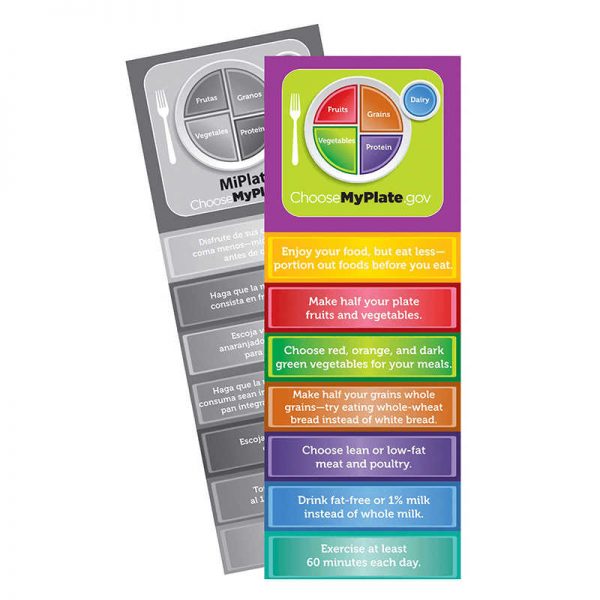 EDUPRESS MYPLATE JUMBO BOOKMARKS PACK OF 36 EP-269