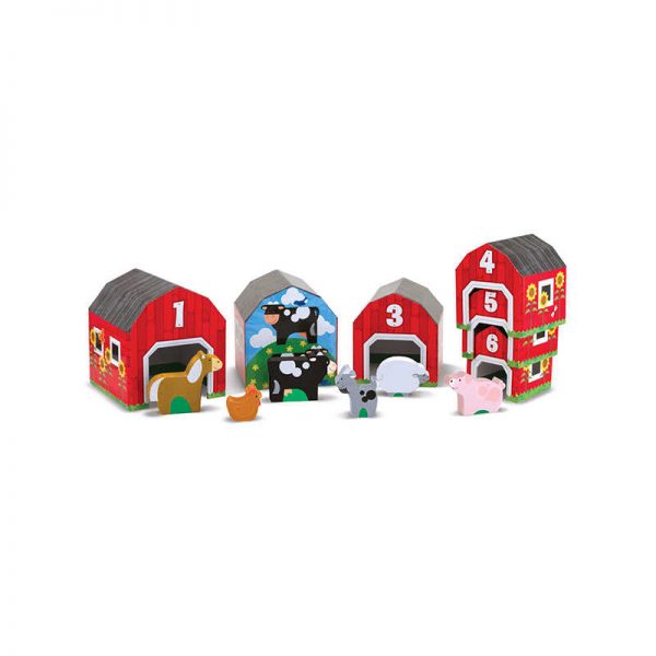 MELISSA & DOUG NESTING & SORTING BARNS & ANIMALS LCI2434