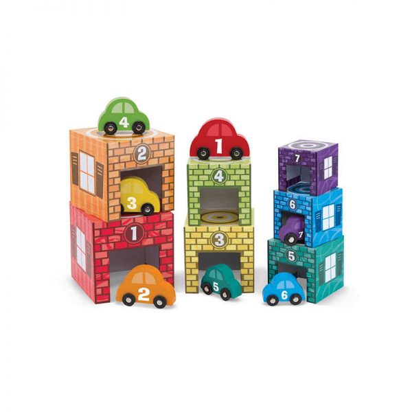 MELISSA & DOUG NESTING & SORTING GARAGES & CARS LCI2435
