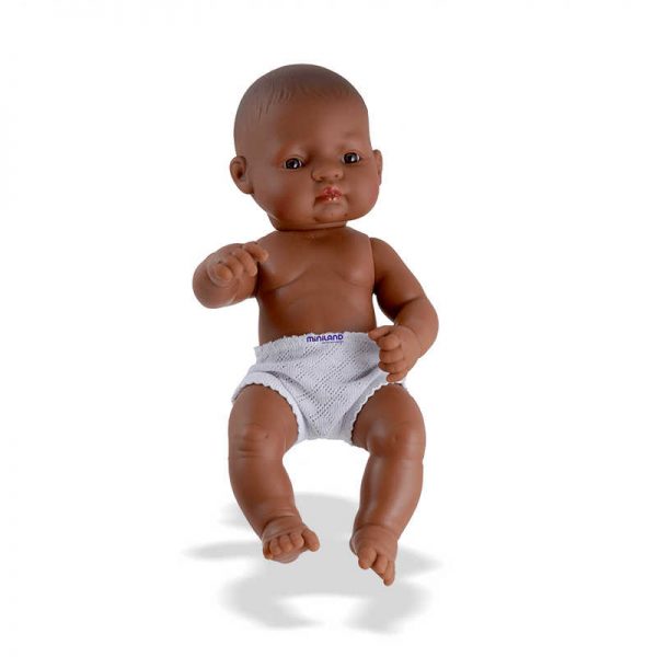 MINILAND EDUCATIONAL CORPORATION NEWBORN BABY DOLL HISPANIC BOY 12-5/8L MLE31037