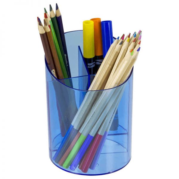 OFFICEMATE INTERNATIONAL CORP OFFICEMATE BIG PENCIL CUP WITH 3 STEPPED COMPARTMENTS OIC23217
