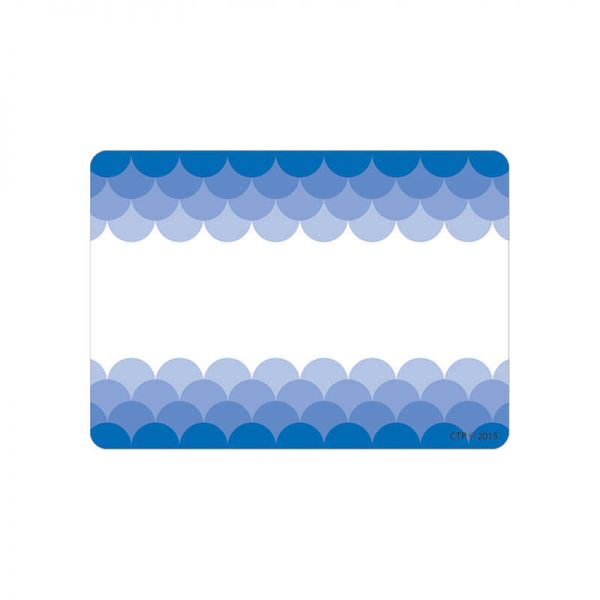 CREATIVE TEACHING PRESS OMBRE BLUE SCALLOPS LABELS - PAINT CTP0718