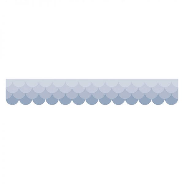 CREATIVE TEACHING PRESS OMBRE SLATE GRAY SCALLOPS BORDERS PAINT CTP0185