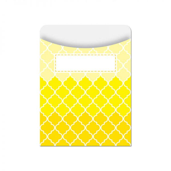 CREATIVE TEACHING PRESS OMBRE YELLOW MOROCCAN LIBRARY POCKETS - PAINT CTP6785