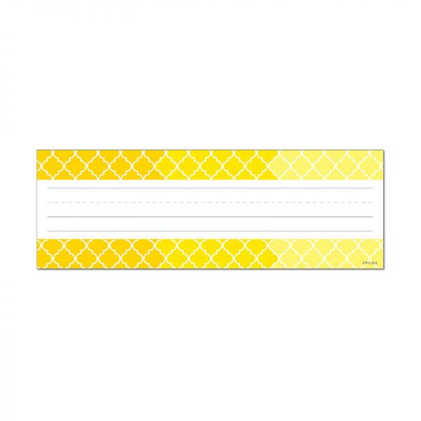CREATIVE TEACHING PRESS OMBRE YELLOW MOROCCAN NAME PLATES PAINT CTP4455